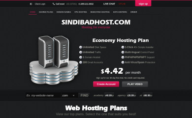 sindibadhost.com screenshot