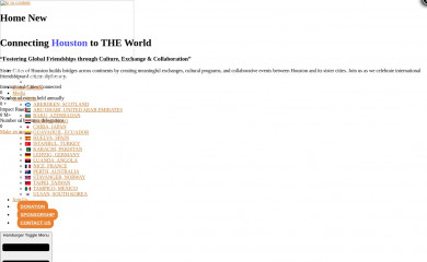 sistercitieshouston.org screenshot