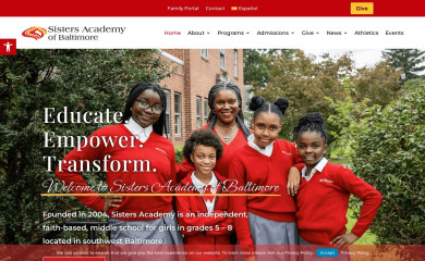 sistersacademy.org screenshot