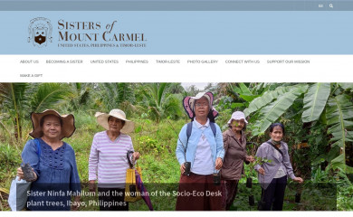 sistersofmountcarmel.org screenshot