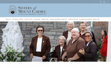 sistersofmountcarmel.org screenshot