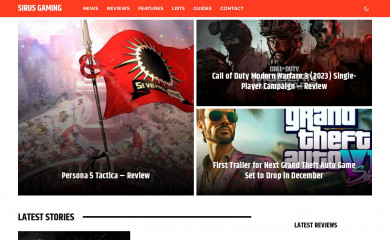 sirusgaming.com screenshot