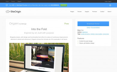 http://siteorigin.com/theme/origami screenshot