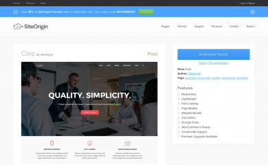 SiteOrigin Corp screenshot