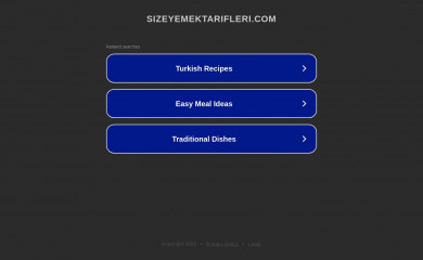 sizeyemektarifleri.com screenshot
