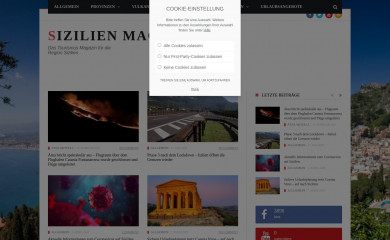 sizilien-magazin.de screenshot