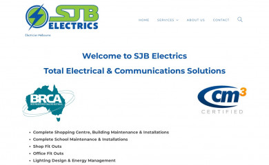 sjbelectrics.com screenshot