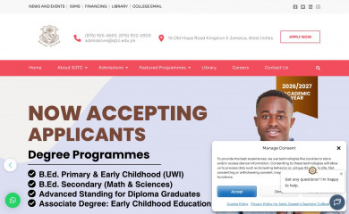 sjtc.edu.jm screenshot