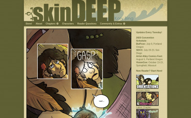 skindeepcomic.com screenshot
