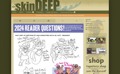 skindeepcomic.com screenshot