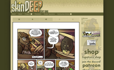 skindeepcomic.com screenshot