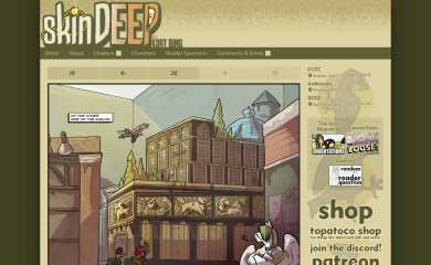 skindeepcomic.com screenshot
