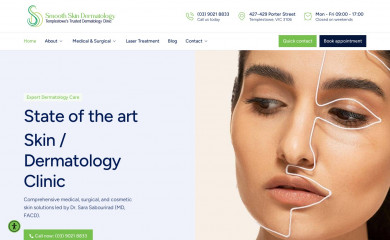 skindermatology.com.au screenshot