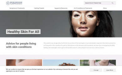 skinhealthinfo.org.uk screenshot