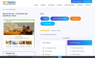 SKT Spa WordPress Theme - ThemeDetect.com