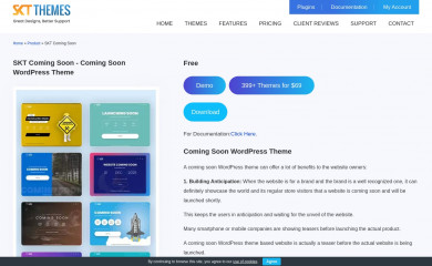 https://www.sktthemes.org/shop/coming-soon-wordpress-theme screenshot