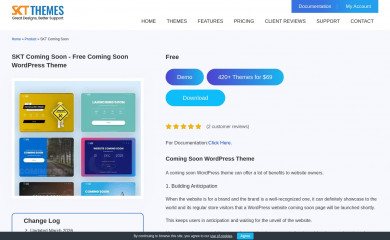 https://www.sktthemes.org/shop/coming-soon-wordpress-theme screenshot
