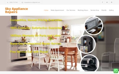 skyappliance.ca screenshot