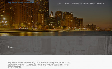 skybluecommunications.com.au screenshot