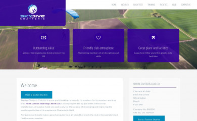 skydivechatteris.co.uk screenshot