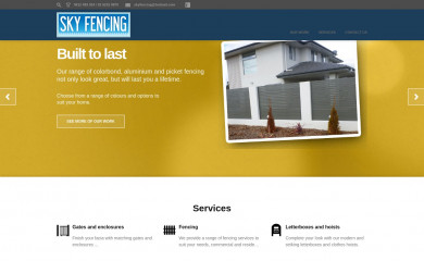 skyfencing.com.au screenshot