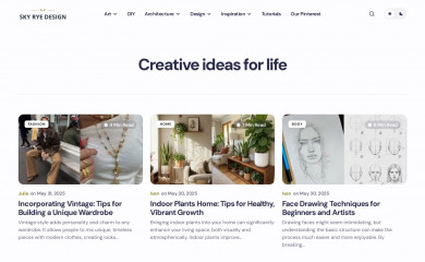 skyryedesign.com screenshot