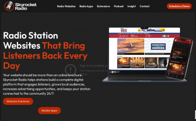 https://www.skyrocketradio.com screenshot