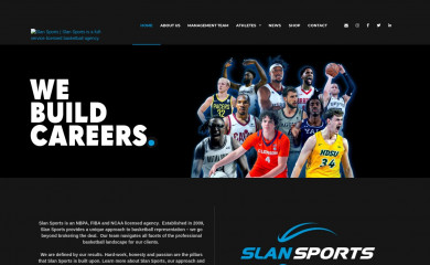 slansportsmanagement.com screenshot