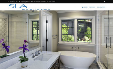 slainstallations.com.au screenshot