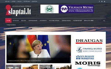 slaptai.lt screenshot