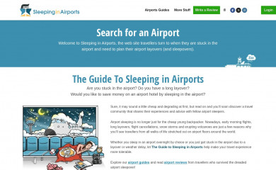 sleepinginairports.net screenshot