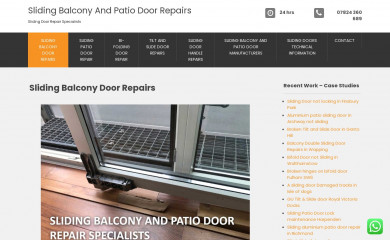 slidingbalconydoorrepairs.co.uk screenshot