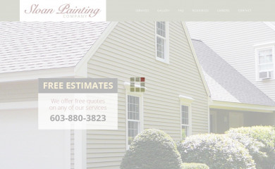 sloanpainting.com screenshot