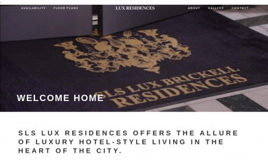 sls-luxresidences.com screenshot