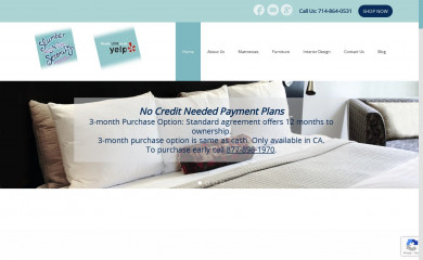 slumbernserenity.com screenshot