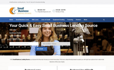 smallbusinesslendingsource.com screenshot