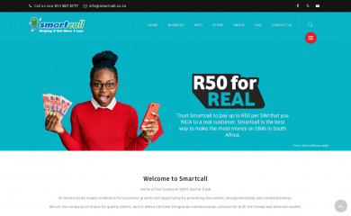 smartcall.co.za screenshot