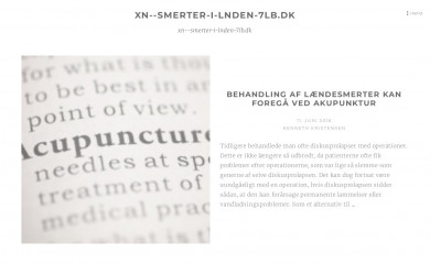 smerter-i-lænden.dk screenshot