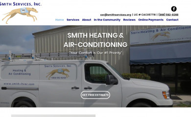 smith-hvac.com screenshot