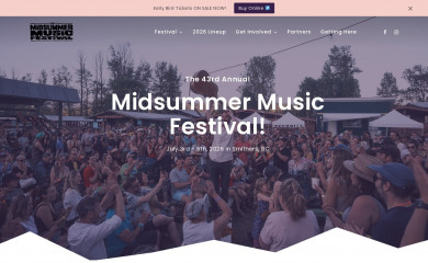 smithersmusicfest.com screenshot