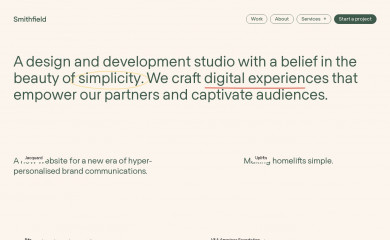 https://smithfield.studio screenshot