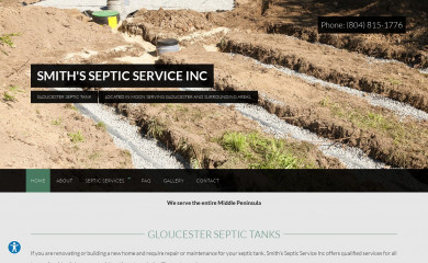 smithssepticserviceinc.com screenshot