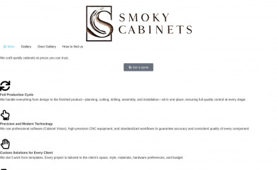 smokycabinets.ca screenshot