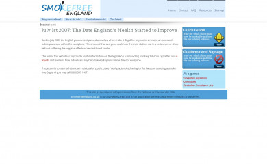 smokefreeengland.co.uk screenshot