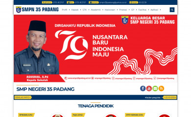 smpn35padang.sch.id screenshot