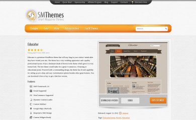 http://smthemes.com/educator screenshot