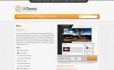 http://smthemes.com/musica/ screenshot