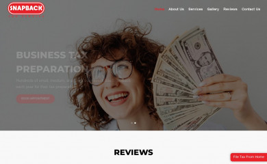 snapbacktaxservice.com screenshot