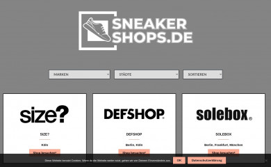 sneakershops.de screenshot