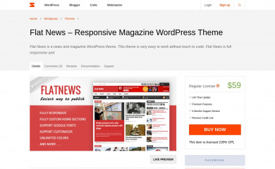 https://sneeit.com/flat-news-responsive-magazine-wordpress-theme screenshot